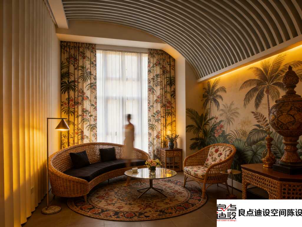 这家美容院靠软装设计让业绩翻倍?复古绿植风设计全解析!